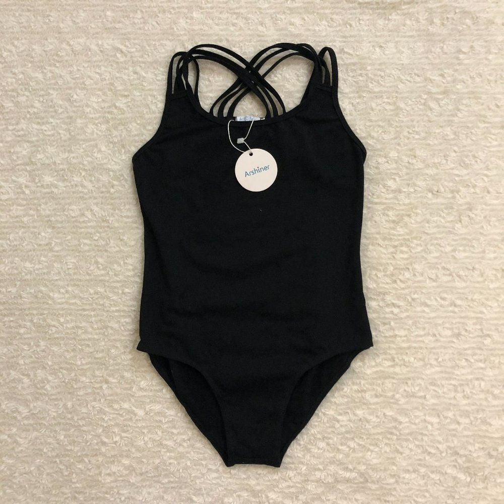 NWT, Arshiner, Girls' Gymnastic Ballet Dance Tutu Dress, Black, Size 16